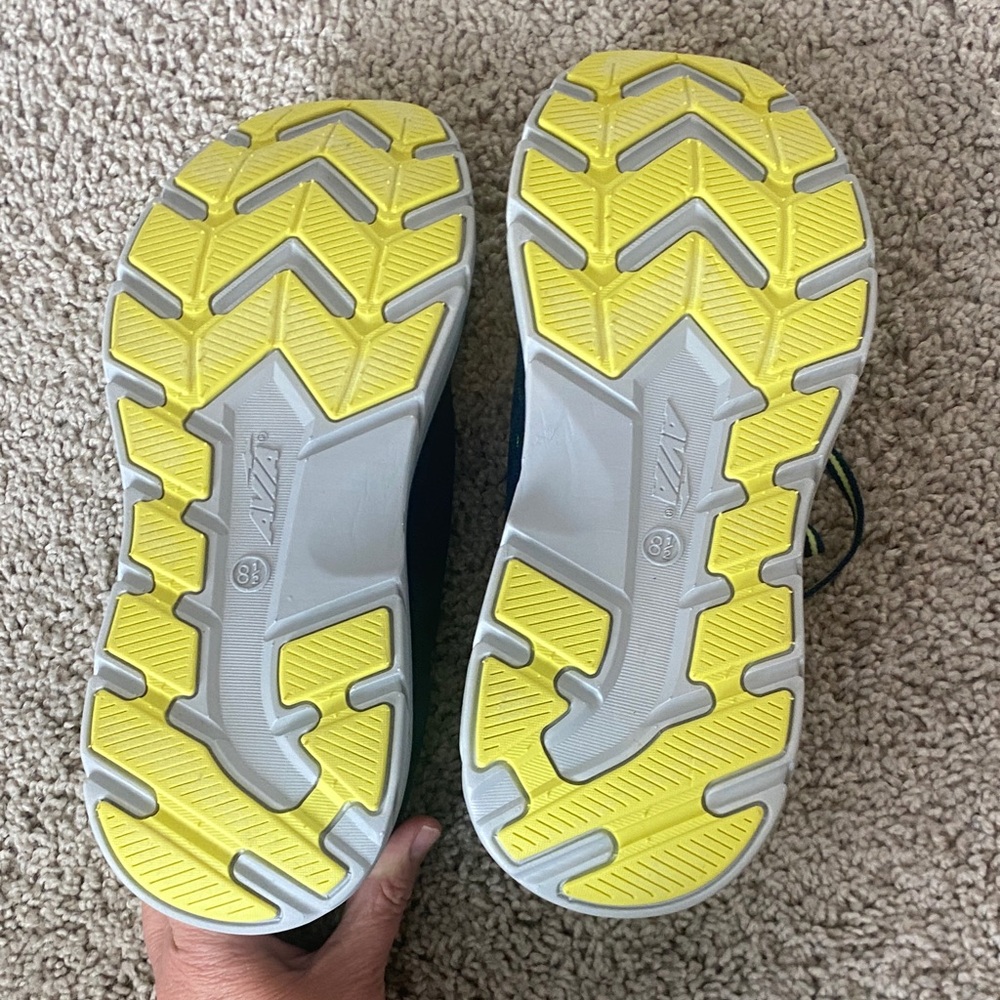 Avia Navy and Neon Lime Running Shoes - Picture 4 of 8